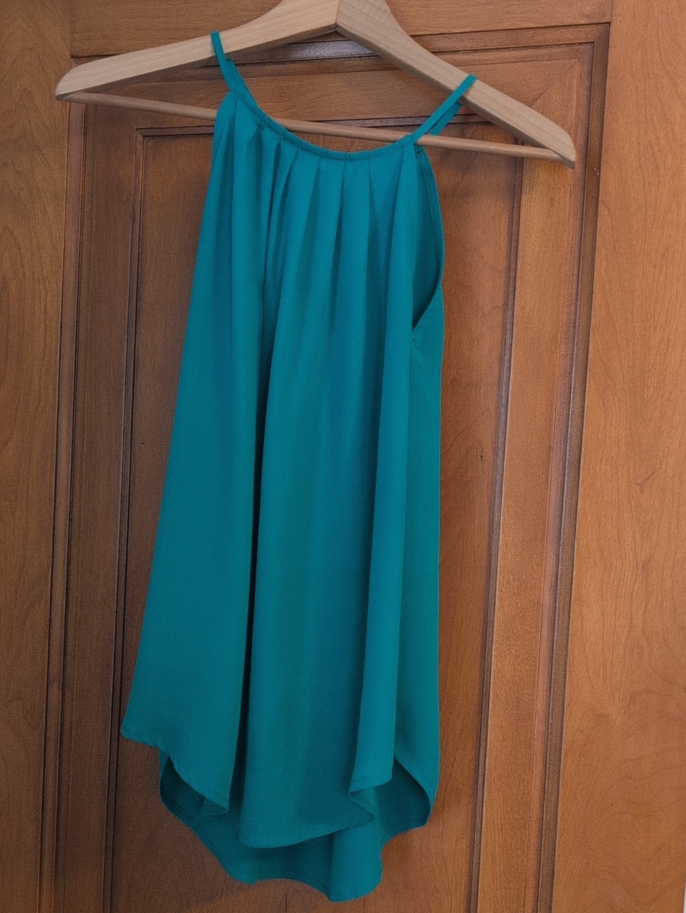 Lush Teal High-Low Flowing Skirt
